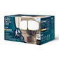 Euri Lighting 2-Light Black Outdoor Security Light With Frosted PC Lens