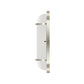 Euri Lighting 4" x 12" Brushed Nickel Outdoor Wall Light With Frosted Plastic Lens