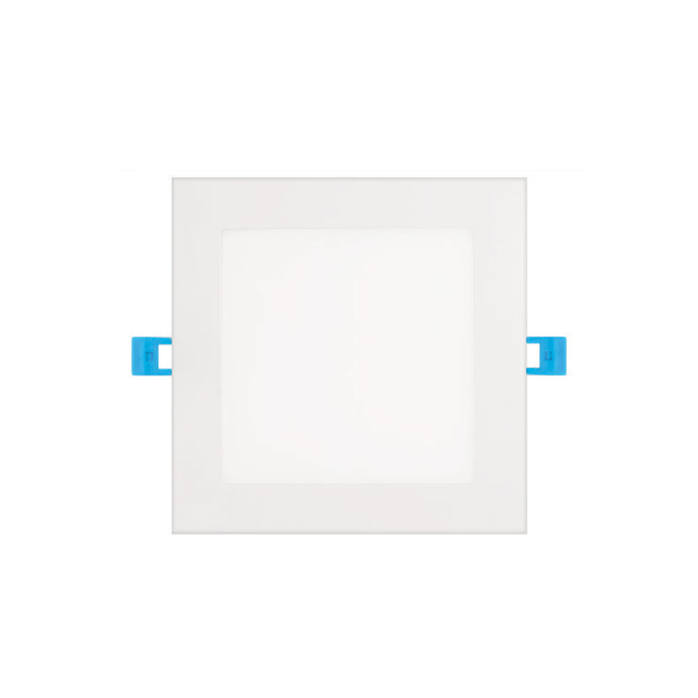 Euri Lighting 5" Dimmable 9W 4000K Square LED Recessed Slim Downlight