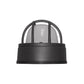 Euri Lighting 5" Matte Black Aluminum Outdoor Bulkhead Wall Light With Frosted Glass Lens