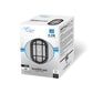 Euri Lighting 5" Matte Black Aluminum Outdoor Bulkhead Wall Light With Frosted Glass Lens