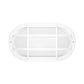 Euri Lighting 5" Matte White Aluminum Outdoor Bulkhead Wall Light With Frosted Glass Lens