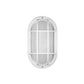 Euri Lighting 5" Matte White Aluminum Outdoor Bulkhead Wall Light With Frosted Glass Lens