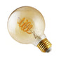 Euri Lighting 5W Omni-Directional Dimmable 2200K Globe Shape LED Filament Bulb With Amber Glass Body