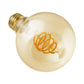 Euri Lighting 5W Omni-Directional Dimmable 2200K Globe Shape LED Filament Bulb With Amber Glass Body