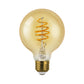 Euri Lighting 5W Omni-Directional Dimmable 2200K Globe Shape LED Filament Bulb With Amber Glass Body
