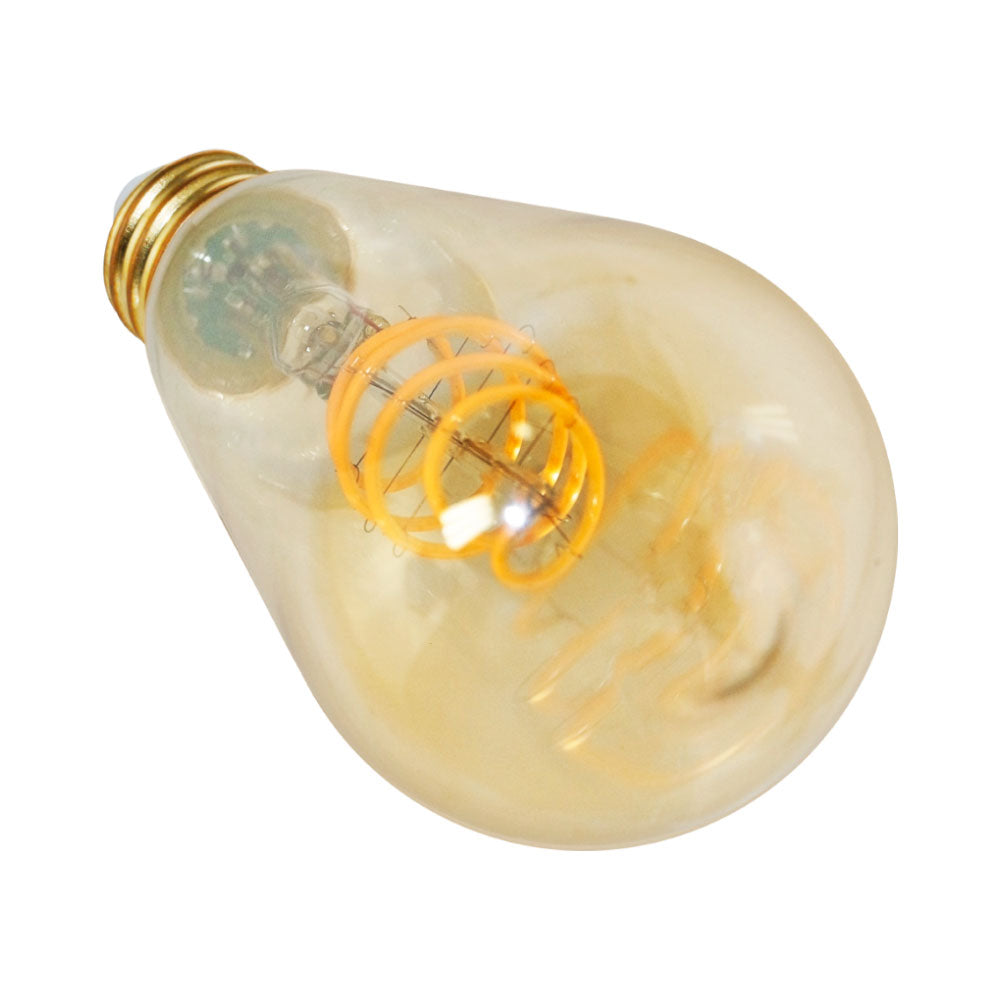 Euri Lighting 5W Omni-Directional Dimmable 2200K Vintage Edison LED Filament Bulb With Amber Glass Body