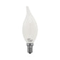 Euri Lighting 5W Omni-Directional Dimmable 2700K Angular Candle Shape LED 4-Piece Filament Bulb Value Pack With Frosted Glass Body