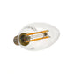 Euri Lighting 5W Omni-Directional Dimmable 2700K Candle Shape LED 4-Piece Filament Bulb Value Pack With Clear Glass Body