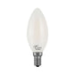 Euri Lighting 5W Omni-Directional Dimmable 2700K Candle Shape LED 4-Piece Filament Bulb Value Pack With Frosted Glass Body