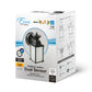 Euri Lighting 6" Matte Black Die Cast Aluminum Outdoor Wall Lantern With Acid-Etched Glass Lens