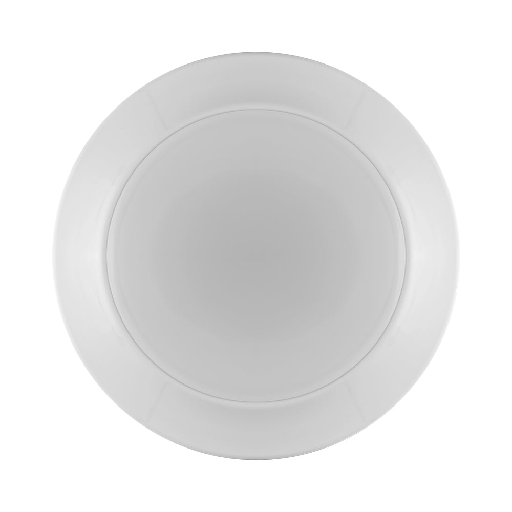 Euri Lighting 7" Dimmable White Aluminum Recessed Ceiling Light With Frosted Plastic Lens