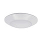 Euri Lighting 7" Dimmable White Aluminum Recessed Ceiling Light With Frosted Plastic Lens
