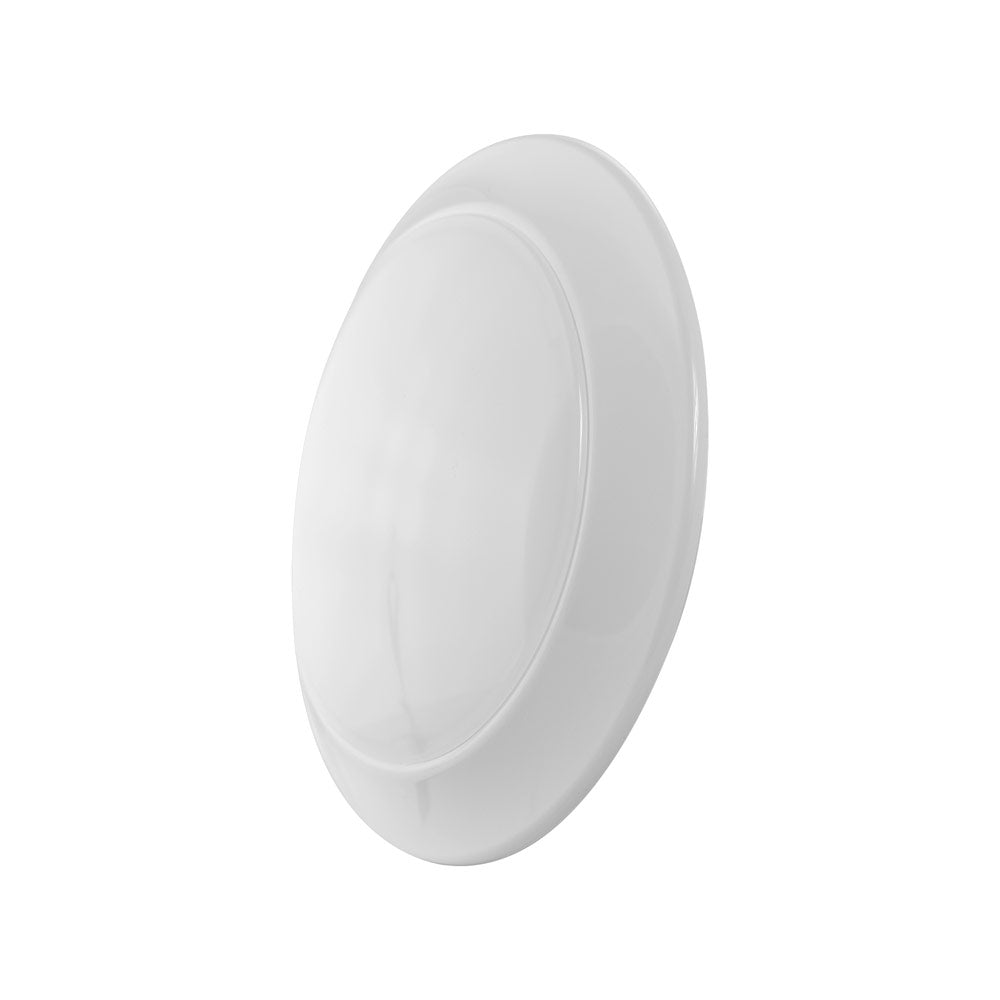 Euri Lighting 7" Dimmable White Recessed Ceiling Light With Frosted Plastic Lens