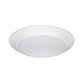 Euri Lighting 7" Dimmable White Recessed Ceiling Light With Frosted Plastic Lens