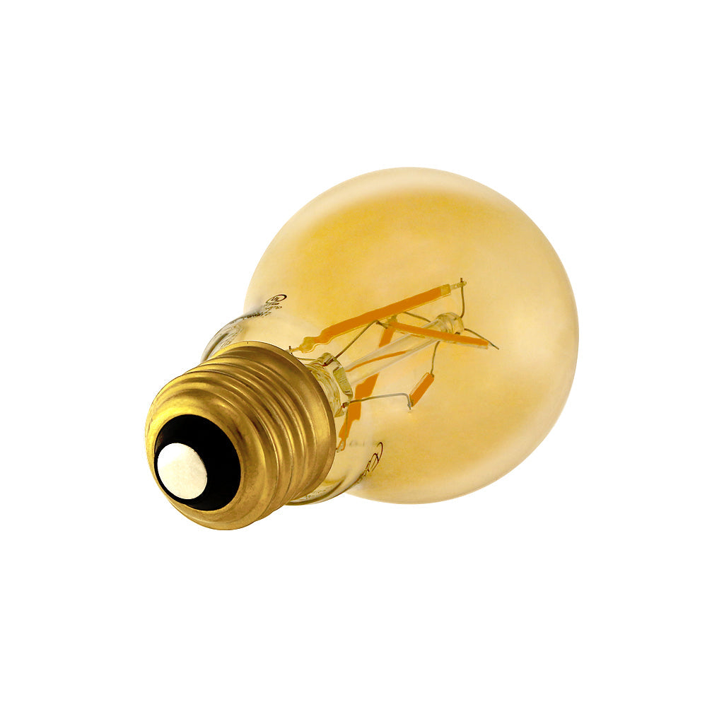 Euri Lighting 7W Omni-Directional Dimmable 2200K LED Filament Bulb With Amber Glass Body