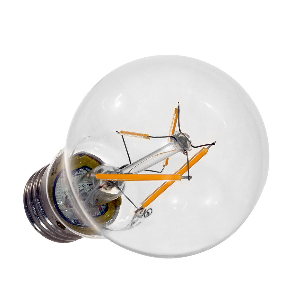 Euri Lighting 7W Omni-Directional Dimmable 2700K LED Filament Bulb With Clear Glass Body