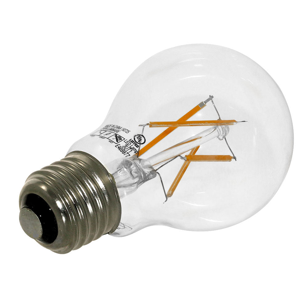 Euri Lighting 7W Omni-Directional Dimmable 2700K LED Filament Bulb With Clear Glass Body