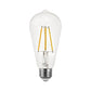 Euri Lighting 7W Omni-Directional Dimmable 2700K Vintage Edison LED Filament Bulb With Clear Glass Body