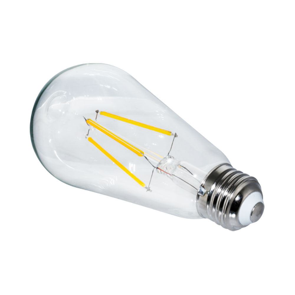 Euri Lighting 7W Omni-Directional Dimmable 3000K Vintage Edison LED Filament Bulb With Clear Glass Body