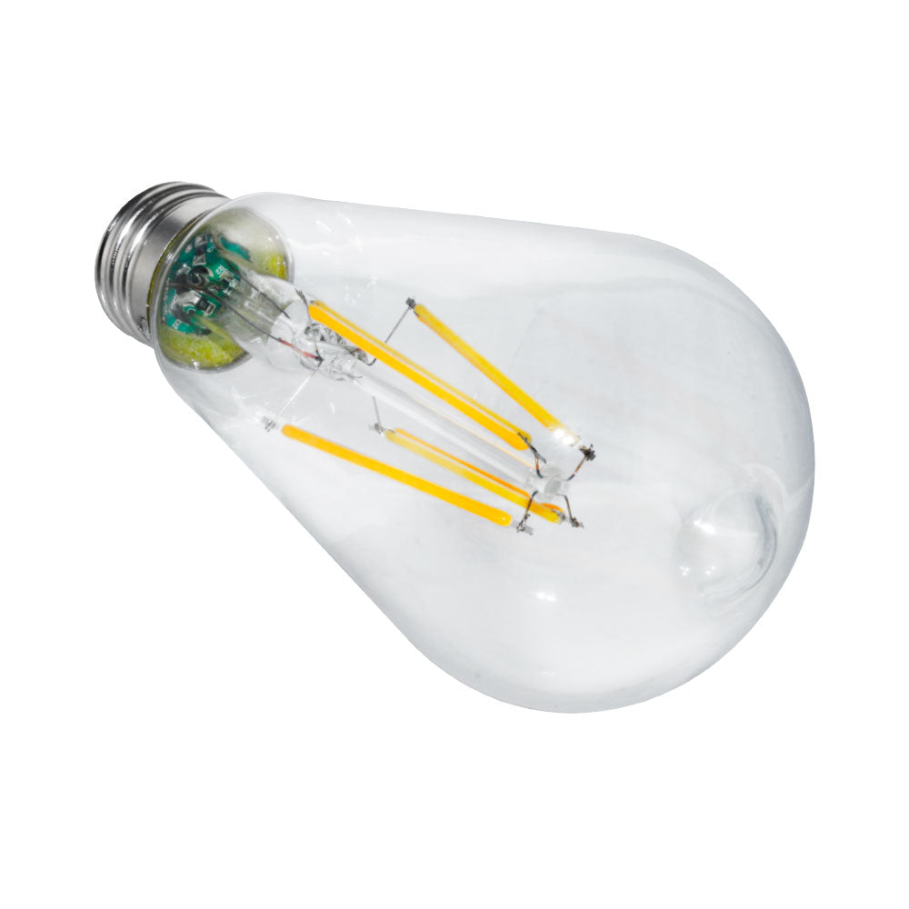 Euri Lighting 7W Omni-Directional Dimmable 3000K Vintage Edison LED Filament Bulb With Clear Glass Body