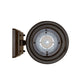 Euri Lighting 8" Bronze Outdoor Wall Lantern With Frosted Glass Lens