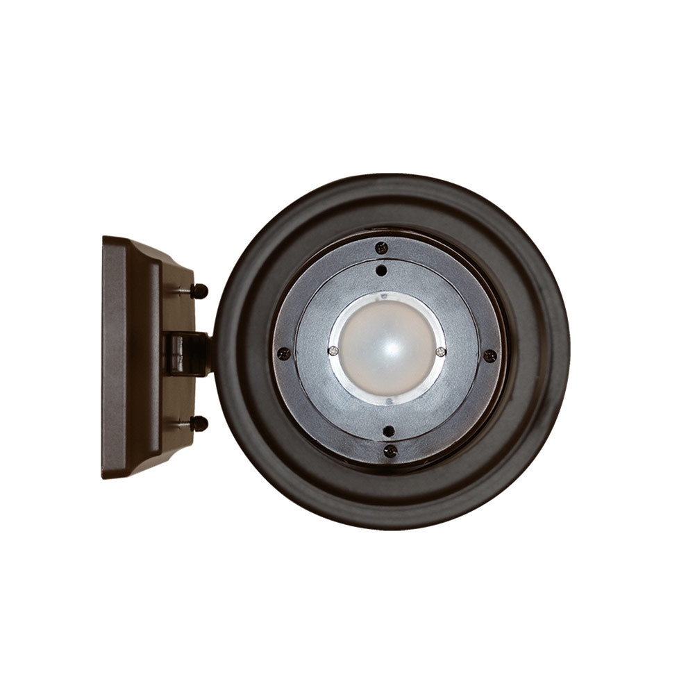 Euri Lighting 8" Bronze Outdoor Wall Lantern With Frosted Glass Lens