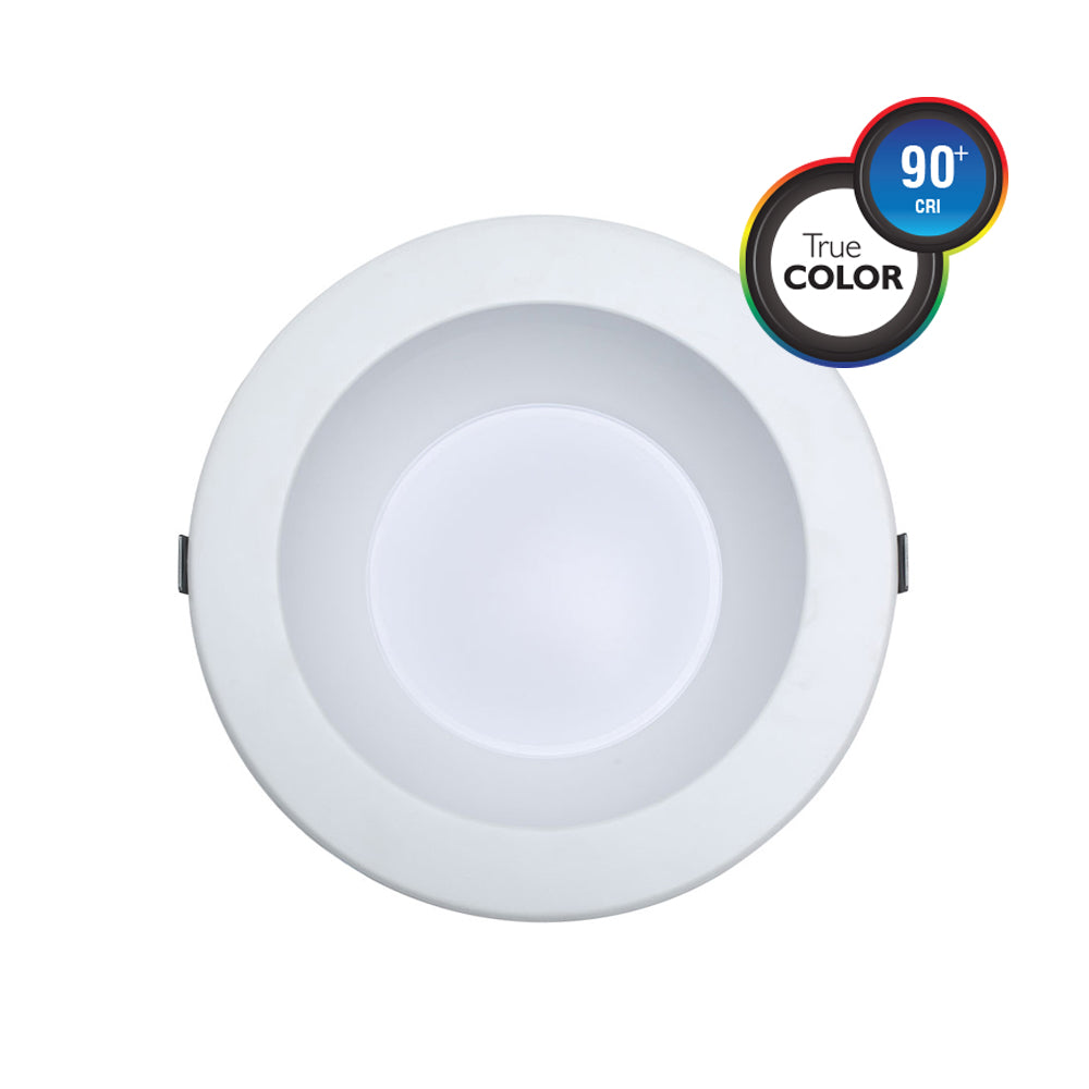 Euri Lighting 8" Dimmable 7/10/18W Multy-CCT LED Downlight With 3-Way LED Technology