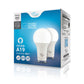 Euri Lighting 8W Dimmable Omni-Directional 5000K LED 2-Piece Light Bulb Value Pack