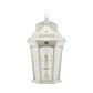 Euri Lighting 9" x 15" White Outdoor Wall Lantern With Water Glass Lens