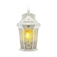 Euri Lighting 9" x 15" White Outdoor Wall Lantern With Water Glass Lens