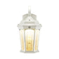 Euri Lighting 9" x 15" White Outdoor Wall Lantern With Water Glass Lens