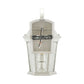 Euri Lighting 9" x 15" White Outdoor Wall Lantern With Water Glass Lens