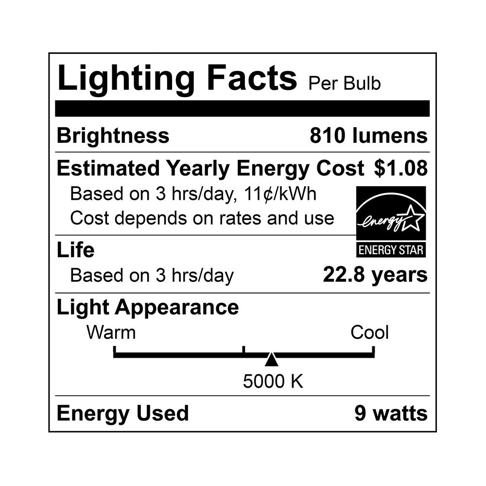 Euri Lighting 9W Omni-Directional Dimmable 5000K LED Bulb With GU24 Base
