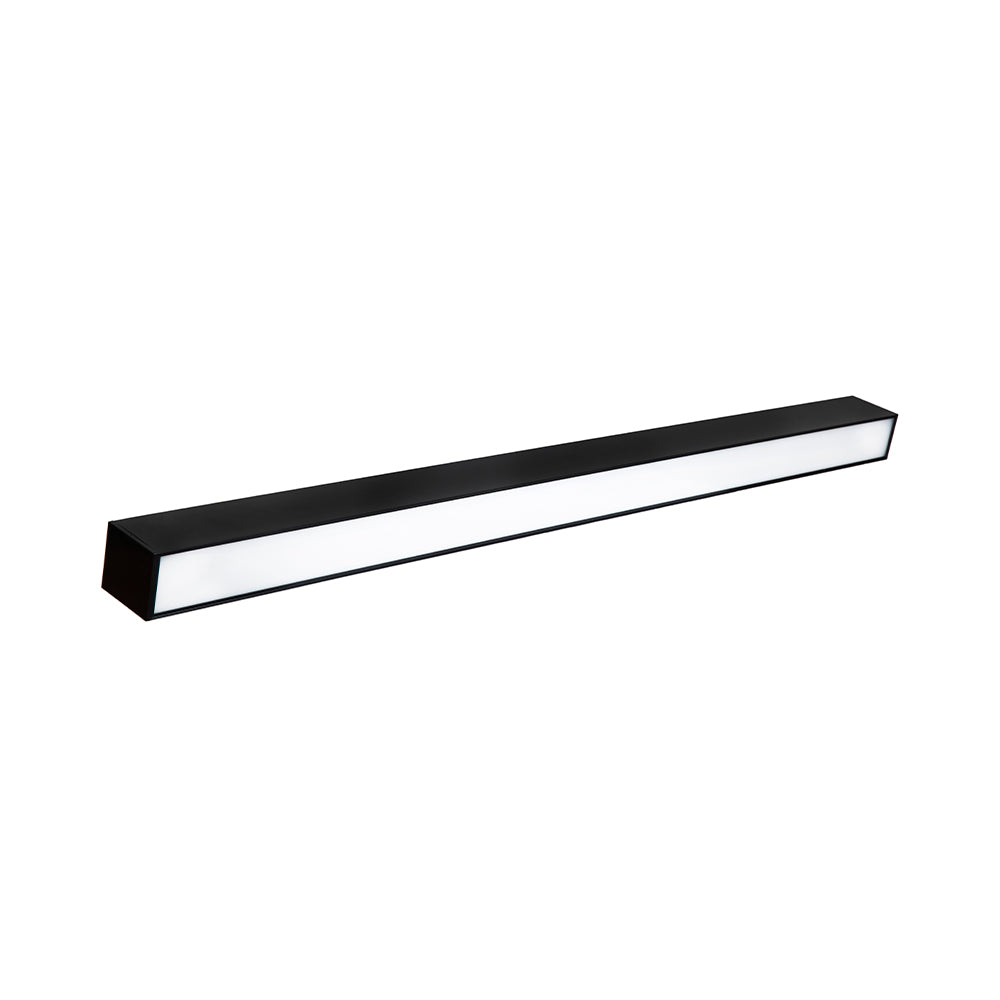 Euri Lighting Black 48" Dimmable 50W LED Suspended Up & Down Strip Light