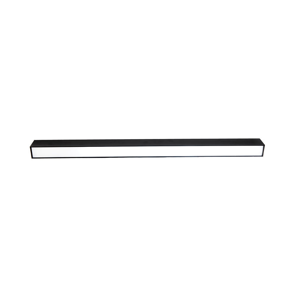 Euri Lighting Black 48" Dimmable 50W LED Suspended Up & Down Strip Light