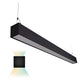 Euri Lighting Black 48" Dimmable 50W LED Suspended Up & Down Strip Light