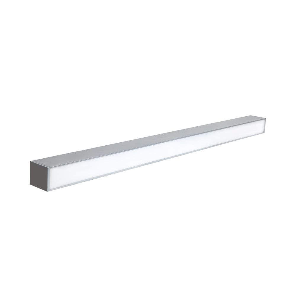 Euri Lighting Silver 48" Dimmable 50W LED Suspended Up & Down Strip Light