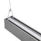 Euri Lighting Silver 48" Dimmable 50W LED Suspended Up & Down Strip Light