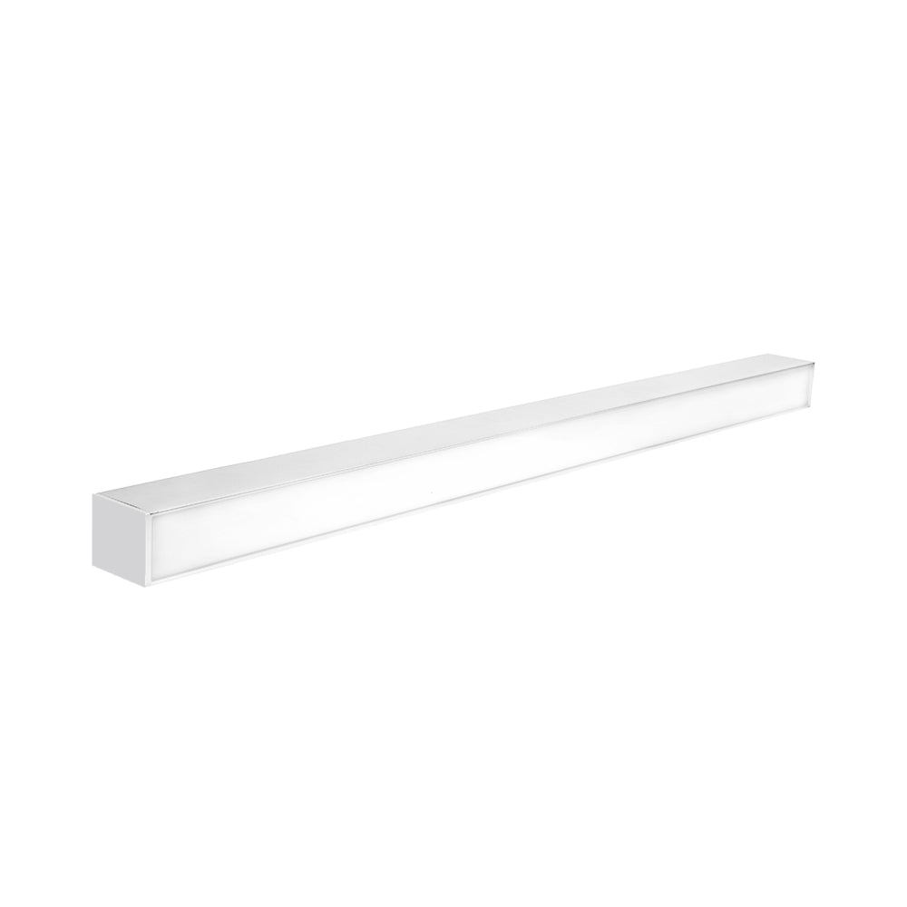 Euri Lighting White 48" Dimmable 50W LED Suspended Up & Down Strip Light
