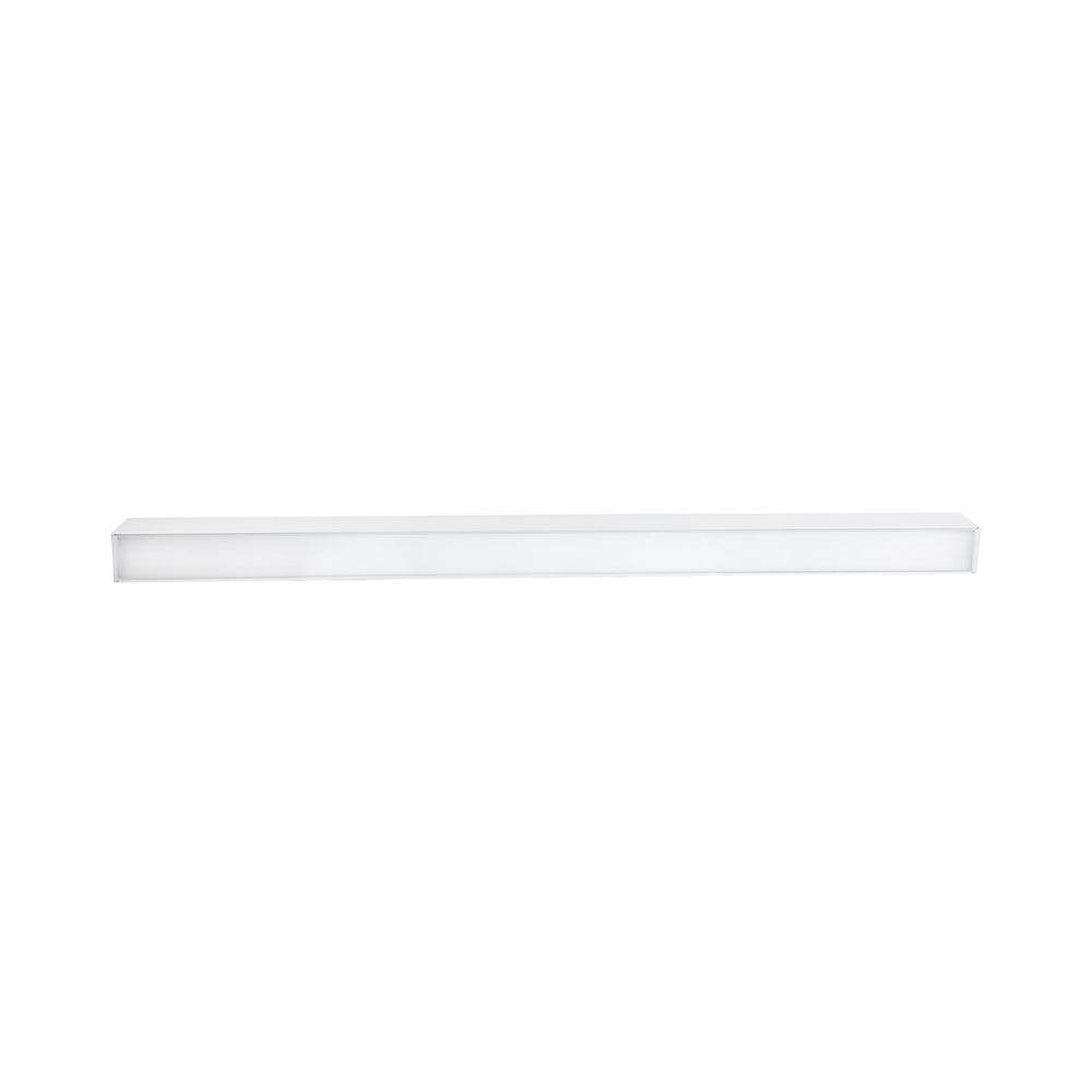 Euri Lighting White 48" Dimmable 50W LED Suspended Up & Down Strip Light