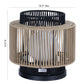 Eurofase Lighting Aden 17" 1-Light Brown Rope Shade Matte Black Pet Weave Portable Outdoor Light