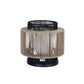 Eurofase Lighting Aden 17" 1-Light Brown Rope Shade Matte Black Pet Weave Portable Outdoor Light