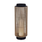Eurofase Lighting Aden 46" 1-Light Brown Rope Shade Matte Black Pet Weave Portable Outdoor Light