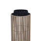 Eurofase Lighting Aden 46" 1-Light Brown Rope Shade Matte Black Pet Weave Portable Outdoor Light
