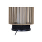 Eurofase Lighting Aden 46" 1-Light Brown Rope Shade Matte Black Pet Weave Portable Outdoor Light