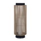 Eurofase Lighting Aden 46" 1-Light Brown Rope Shade Matte Black Pet Weave Portable Outdoor Light