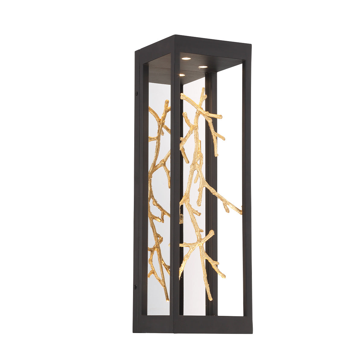Eurofase Lighting Aerie 20" 4-Light Integrated LED Iron Steel With Gold Gilded Branches Outdoor Wall Sconce