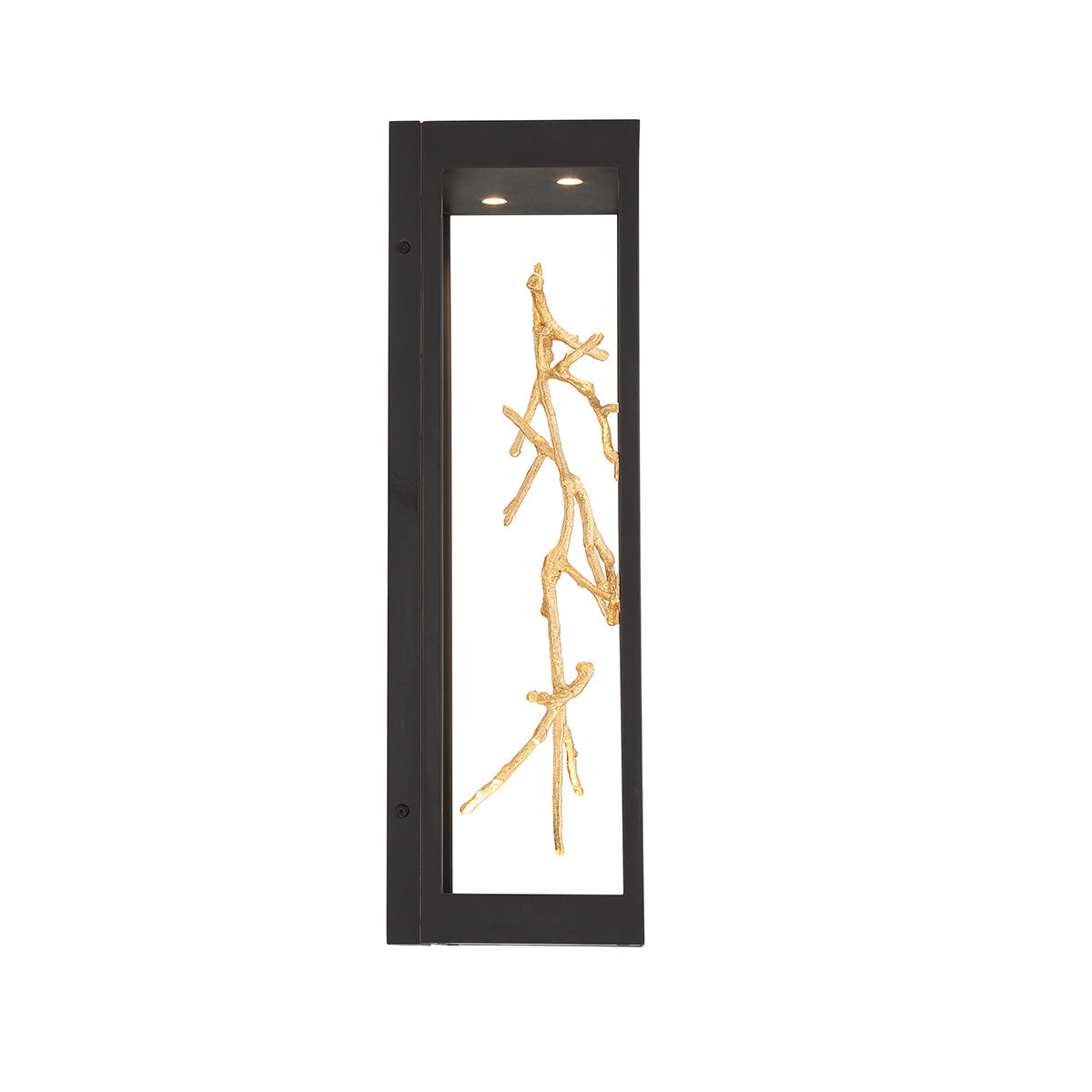 Eurofase Lighting Aerie 20" 4-Light Integrated LED Iron Steel With Gold Gilded Branches Outdoor Wall Sconce
