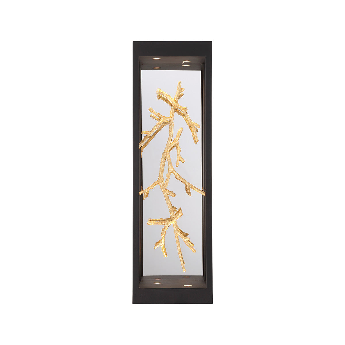 Eurofase Lighting Aerie 20" 4-Light Integrated LED Iron Steel With Gold Gilded Branches Outdoor Wall Sconce